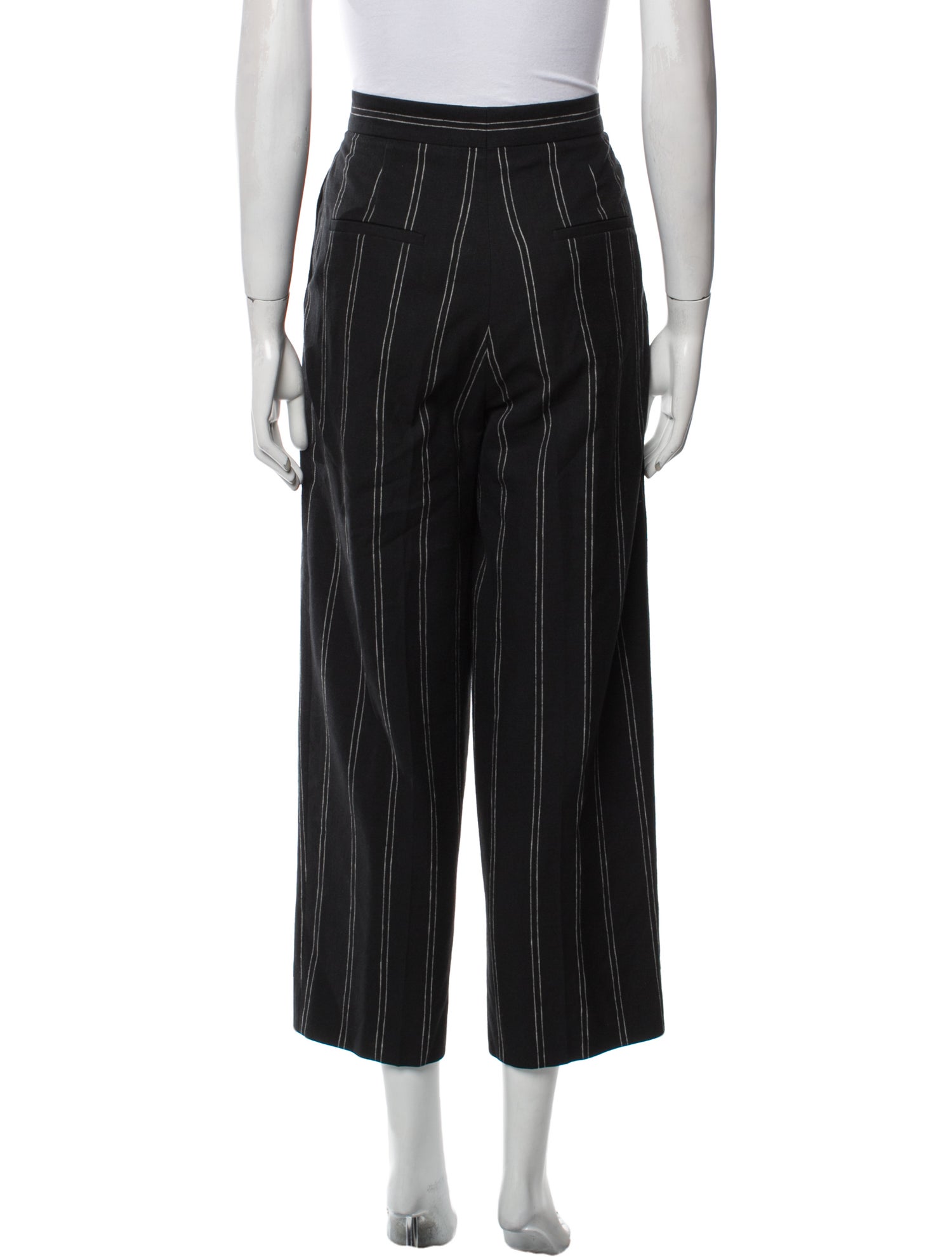 Sandro Striped Wide Leg Pants